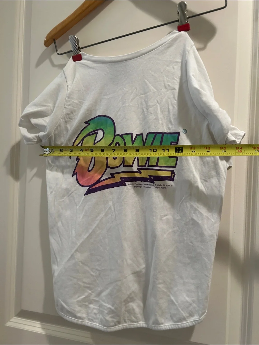 Blended David Bowie Graphic pullover Dog Pet stretchy T-shirt Tee clothing XL